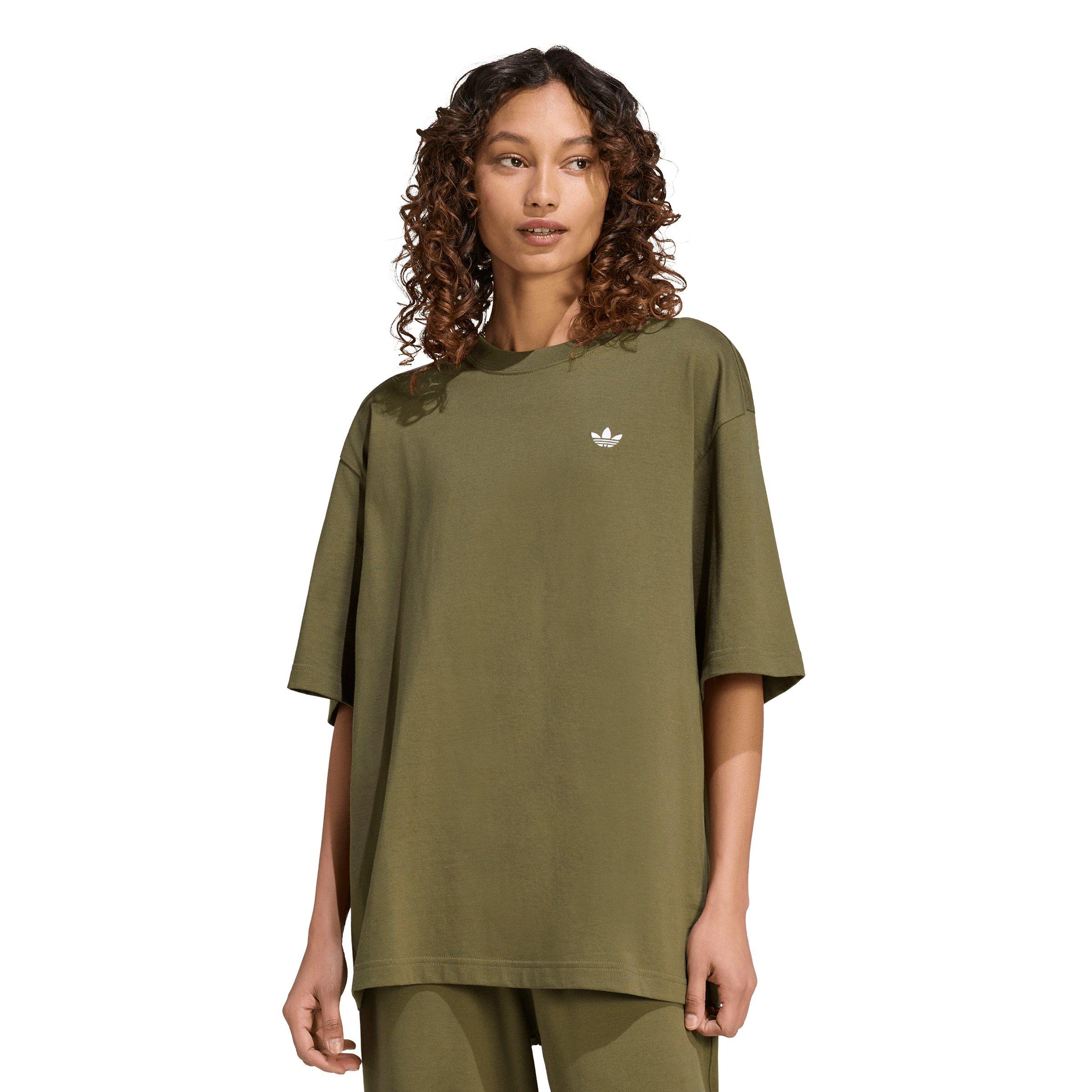 adidas Originals Women's Essentials Boyfriend T-Shirt - Olive - OLIVE